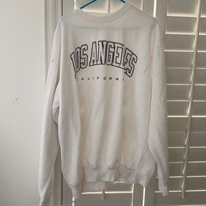 Brandy over sized crew neck